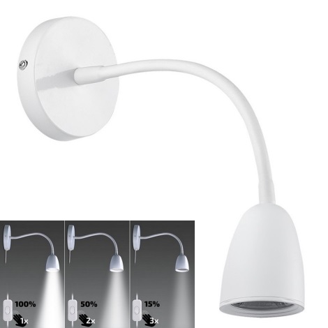 Brilagi - LED Stmívatelná nástěnná lampička LED/4W/230V bílá