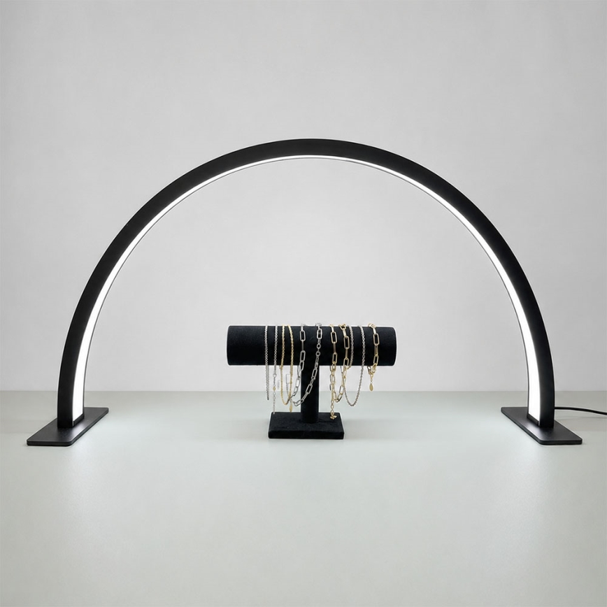 Brilagi - LED Stmívatelná oblouková stolní lampa RADIO LED/30W/24/230V 3000/4000/6500K černá