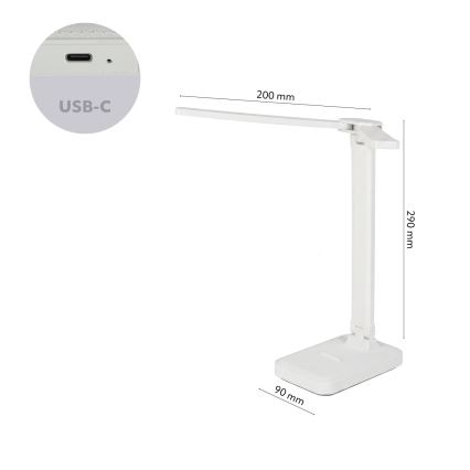 Brilagi - LED Stmívatelná stolní lampa MODO DUO LED/8W/5V 3000/4000/6500K bílá
