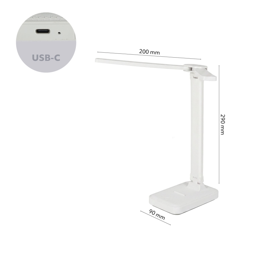 Brilagi - LED Stmívatelná stolní lampa MODO DUO LED/8W/5V 3000/4000/6500K bílá