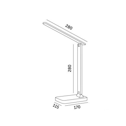 Brilagi - LED Stmívatelná stolní lampa MODO LED/7W/230V 3000/4000/6500K bílá
