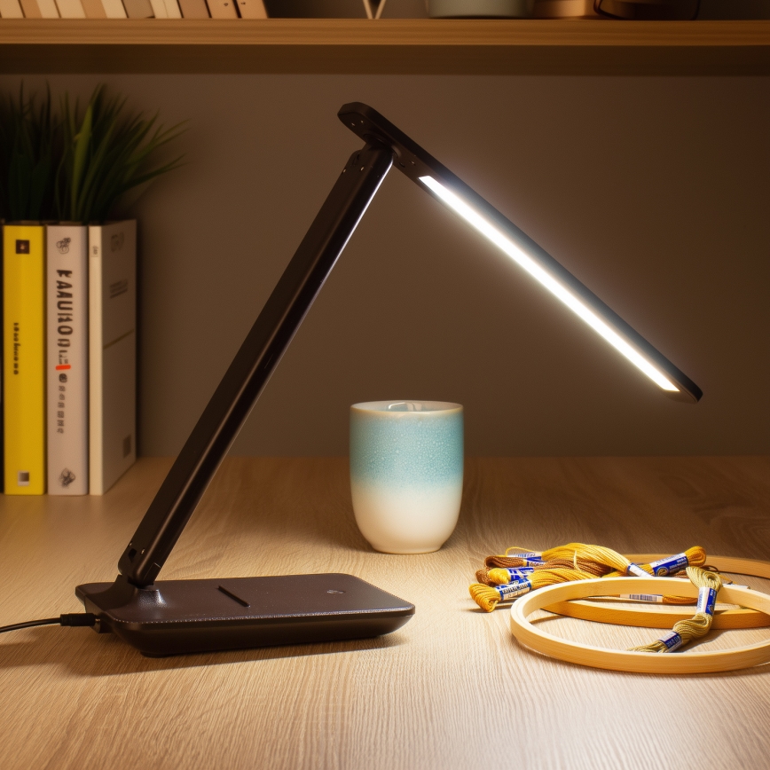 Brilagi - LED Stmívatelná stolní lampa MODO LED/7W/230V 3000/4000/6500K hnědá