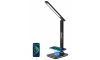 Brilagi - LED Stmívatelná stolní lampa s bezdrátovým nabíjením QI a USB REGINA LED/8,5W/230V černá