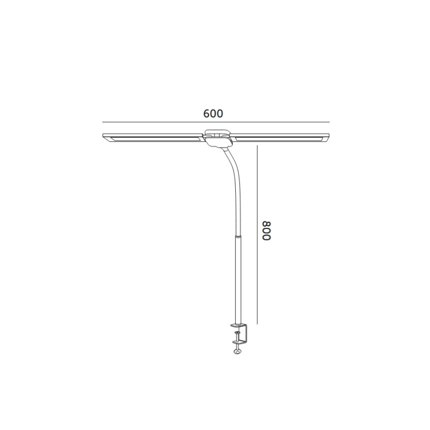Brilagi - LED Stmívatelná stolní lampa USB VARIO LED/14W/5V 3000-6000K černá