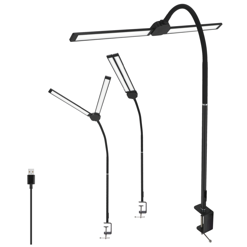 Brilagi - LED Stmívatelná stolní lampa USB VARIO LED/14W/5V 3000-6000K černá