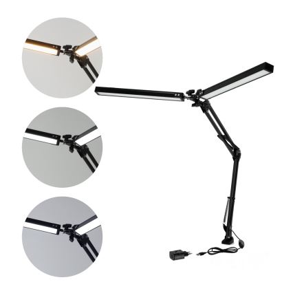 Brilagi - LED Stmívatelná flexibilní stolní lampa VARIO LED/15W/230V 3000-6000K černá