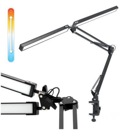 Brilagi - LED Stmívatelná flexibilní stolní lampa VARIO LED/15W/230V 3000-6000K černá