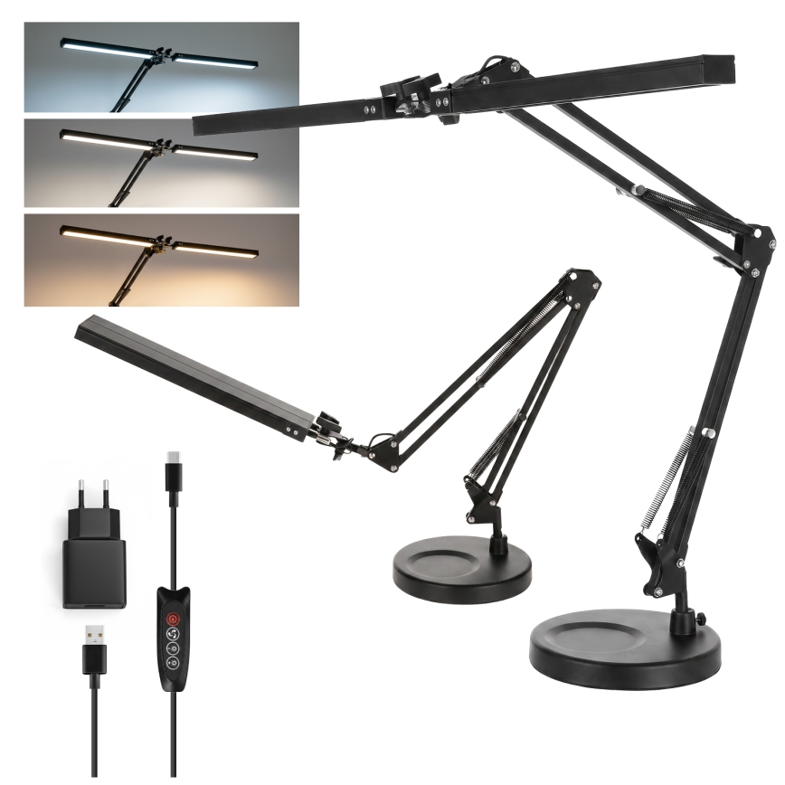 Brilagi - LED Stmívatelná stolní lampa VARIO LED/15W/230V 3000-6000K černá
