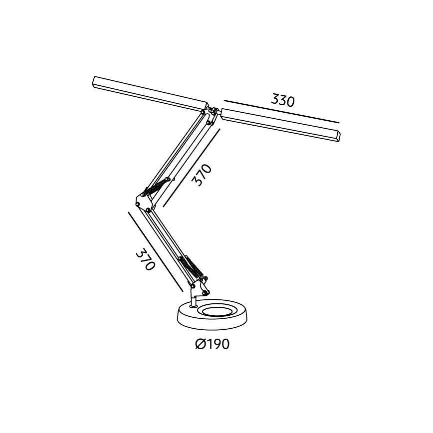 Brilagi - LED Stmívatelná stolní lampa VARIO LED/15W/230V 3000-6000K černá