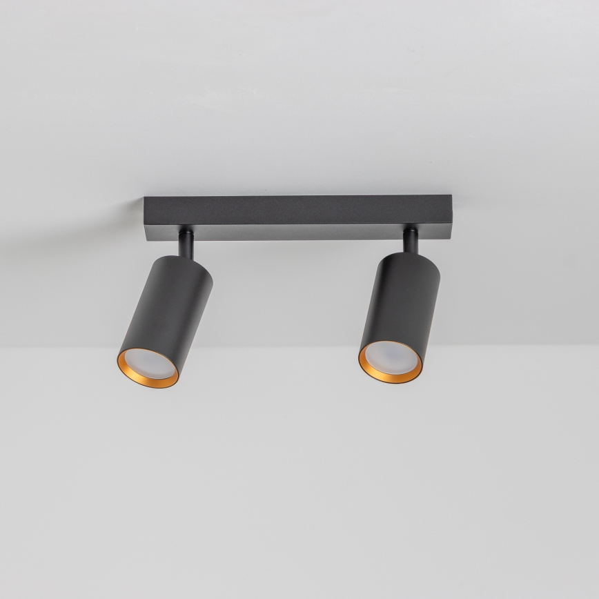 Brilagi - LED Stmívatelné bodové svítidlo SELE 2xGU10/6,5W/230V 2700-6500K černá/zlatá