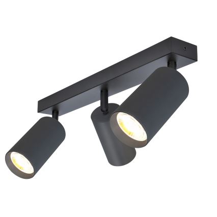 Brilagi - LED RGBW Stmívatelné bodové svítidlo SELE 3xGU10/4,8W/230V 3000K antracit + dálkové ovládání