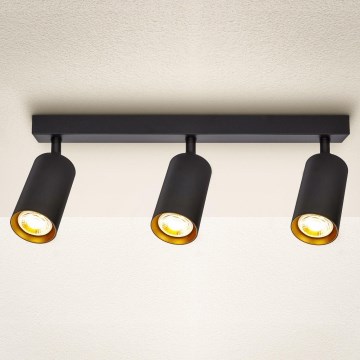 Brilagi - LED Stmívatelné bodové svítidlo SELE 3xGU10/6,5W/230V 2700-6500K černá/zlatá