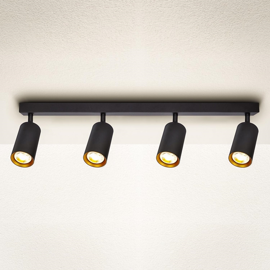 Brilagi - LED Stmívatelné bodové svítidlo SELE 4xGU10/6,5W/230V 2700-6500K černá/zlatá