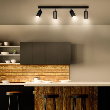 Brilagi - LED Stmívatelné bodové svítidlo SELE 4xGU10/6,5W/230V 2700-6500K černá/zlatá
