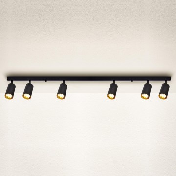 Brilagi - LED Stmívatelné bodové svítidlo SELE 6xGU10/6,5W/230V 2700-6500K černá/zlatá