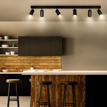 Brilagi - LED Stmívatelné bodové svítidlo SELE 6xGU10/6,5W/230V 2700-6500K černá/zlatá