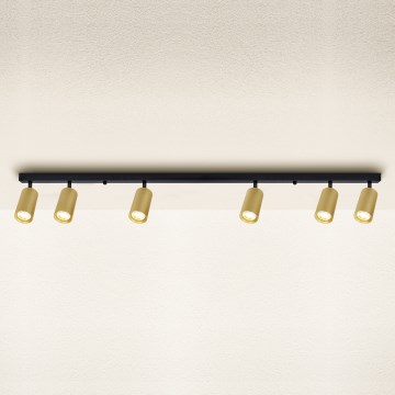 Brilagi - LED Stmívatelné bodové svítidlo SELE GOLDEN 6xGU10/6,5W/230V 2700-6500K černá/zlatá