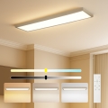 Brilagi - LED Stmívatelné koupelnové stropní svítidlo FRAME SMART LED/50W/230V 120x30 cm 3000-6000K IP44 béžová + dálkové ovládání