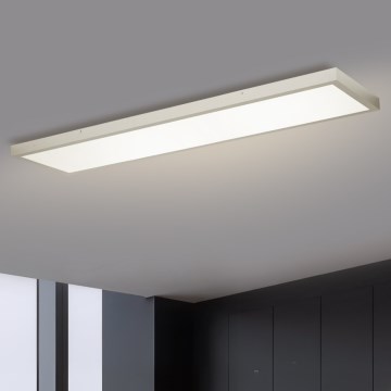 Brilagi - LED Stmívatelné koupelnové stropní svítidlo FRAME SMART LED/50W/230V 120x30 cm 3000-6000K IP44 stříbrná + dálkové ovládání