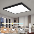 Brilagi - LED Stmívatelné koupelnové stropní svítidlo FRAME SMART LED/50W/230V 3000-6000K IP44 černá + dálkové ovládání