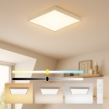 Brilagi - LED Stmívatelné koupelnové stropní svítidlo FRAME SMART LED/50W/230V 60x60 cm 3000-6000K IP44 béžová + dálkové ovládání