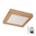 Brilagi - LED Stmívatelné koupelnové stropní svítidlo WOODY FRAME LED/24W/230V dub 30x30 cm 3000-6000K IP44 + dálkové ovládání