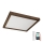 Brilagi - LED Stmívatelné koupelnové stropní svítidlo WOODY FRAME LED/50W/230V dub ořech 60x60 cm 3000-6000K IP44 + dálkové ovládání