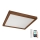 Brilagi - LED Stmívatelné koupelnové stropní svítidlo WOODY FRAME LED/50W/230V dub třešeň 60x60 cm 3000-6000K IP44 + dálkové ovládání