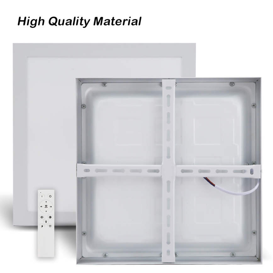 Brilagi - LED Stmívatelné koupelnové stropní svítidlo FRAME SMART LED/24W/230V 30x30 cm 3000-6000K IP44 bílá + dálkové ovládání