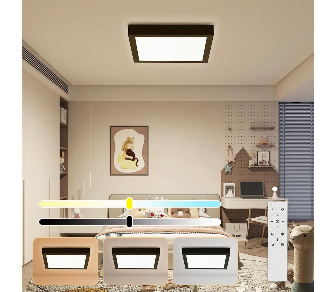 Brilagi Brilagi-LED Stmívatelné koupelnové svítidlo FRAME SMART LED/24W/230V IP44 čer+DO BG0706