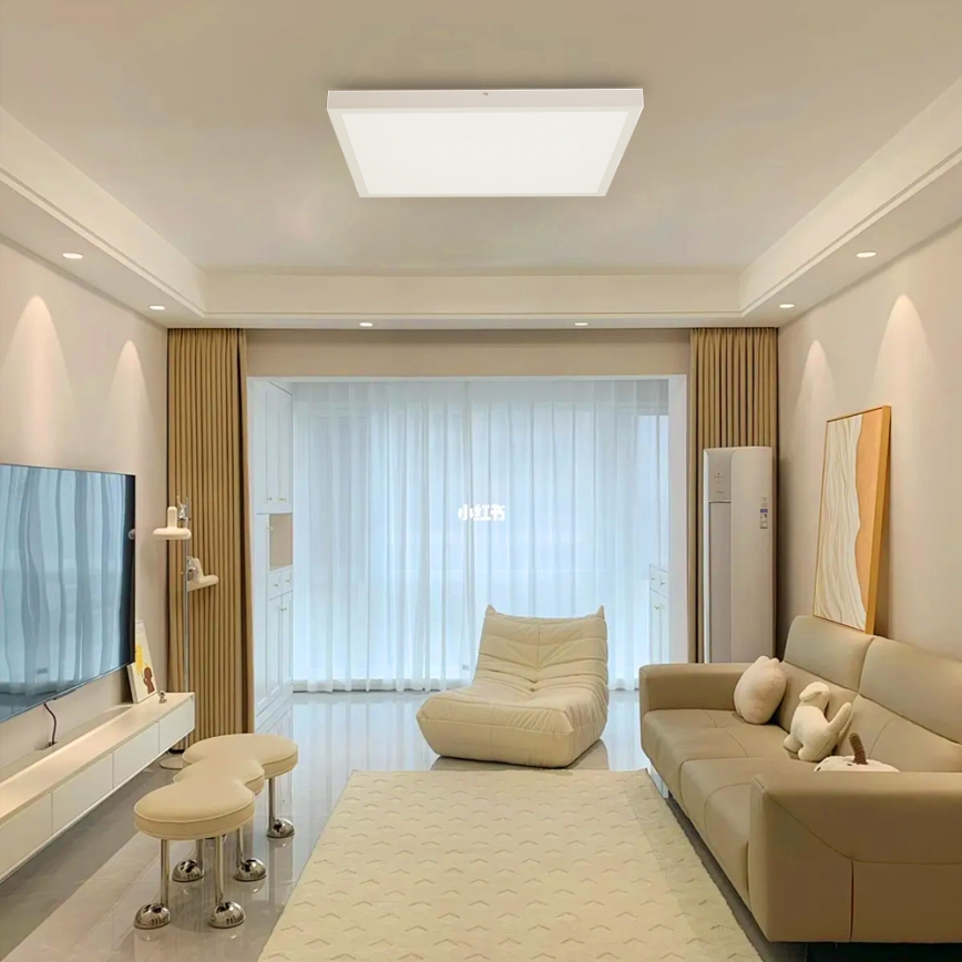 Brilagi - LED Stmívatelné koupelnové stropní svítidlo FRAME SMART LED/50W/230V 60x60 cm 3000-6000K IP44 bílá + dálkové ovládání