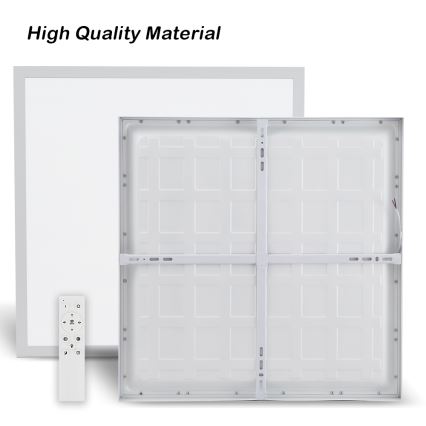 Brilagi - LED Stmívatelné koupelnové stropní svítidlo FRAME SMART LED/50W/230V 60x60 cm 3000-6000K IP44 bílá + dálkové ovládání