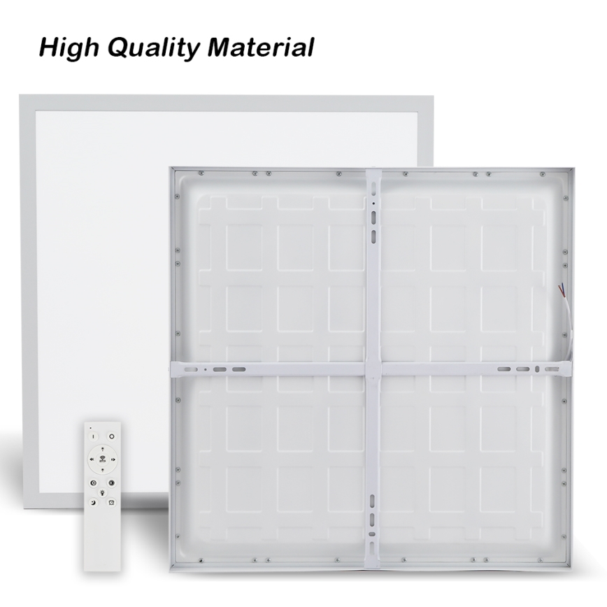 Brilagi - LED Stmívatelné koupelnové stropní svítidlo FRAME SMART LED/50W/230V 60x60 cm 3000-6000K IP44 bílá + dálkové ovládání