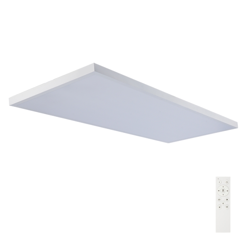 Brilagi - LED Stmívatelné koupelnové stropní svítidlo FRAME SMART LED/96W/230V 120x60 cm 3000-6000K IP44 bílá + dálkové ovládání