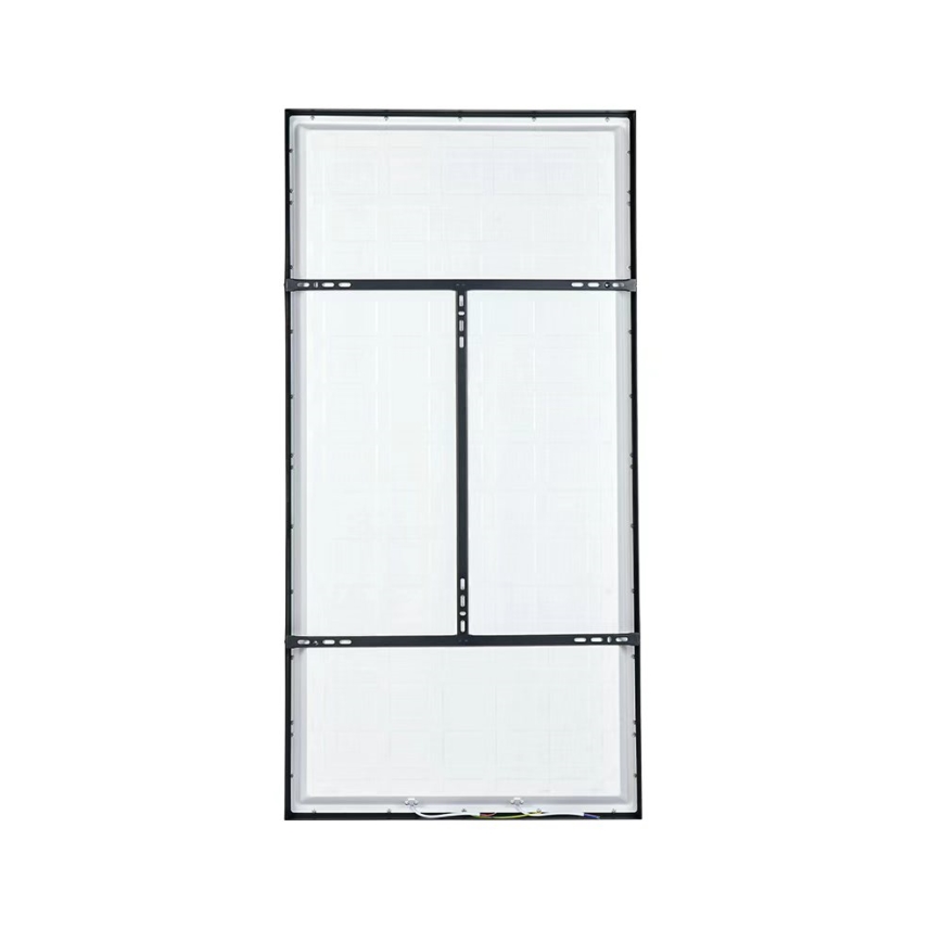 Brilagi - LED Stmívatelné koupelnové stropní svítidlo FRAME SMART LED/96W/230V 120x60 cm 3000-6000K IP44 černá + dálkové ovládání