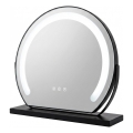 Brilagi - LED Stmívatelné make-up zrcadlo CALIFORNIA LED/14W/230V 3000/4000/6500K 44x40 cm černá