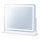 Brilagi - LED Stmívatelné make-up zrcadlo CALIFORNIA LED/25W/230V 3000/4000/6500K 55x44 cm bílá