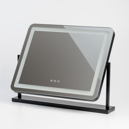 BRILAGI - LED Stmívatelné make-up zrcadlo CALIFORNIA LED/25W/230V 3000/4000/6500K 55x44 cm černá