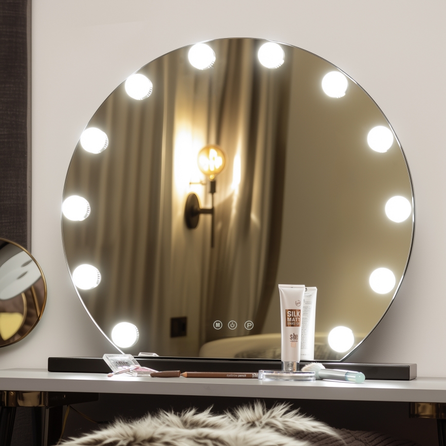 Brilagi - LED Stmívatelné make-up zrcadlo HOLLYWOOD LED/12W/230V 3000/4000/6500K