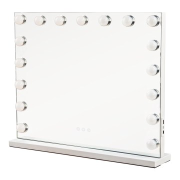 Brilagi - LED Stmívatelné make-up zrcadlo HOLLYWOOD LED/15W/230V 3000/4000/6500K 60x50 cm bílá