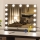 Brilagi - LED Stmívatelné make-up zrcadlo HOLLYWOOD LED/15W/230V 3000/4000/6500K černá