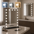 BRILAGI - LED Stmívatelné make-up zrcadlo HOLLYWOOD LED/15W/230V CCT + 2x USB 55x77 cm černá
