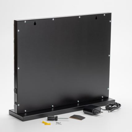 BRILAGI - LED Stmívatelné make-up zrcadlo HOLLYWOOD LED/15W/230V CCT + USB černá