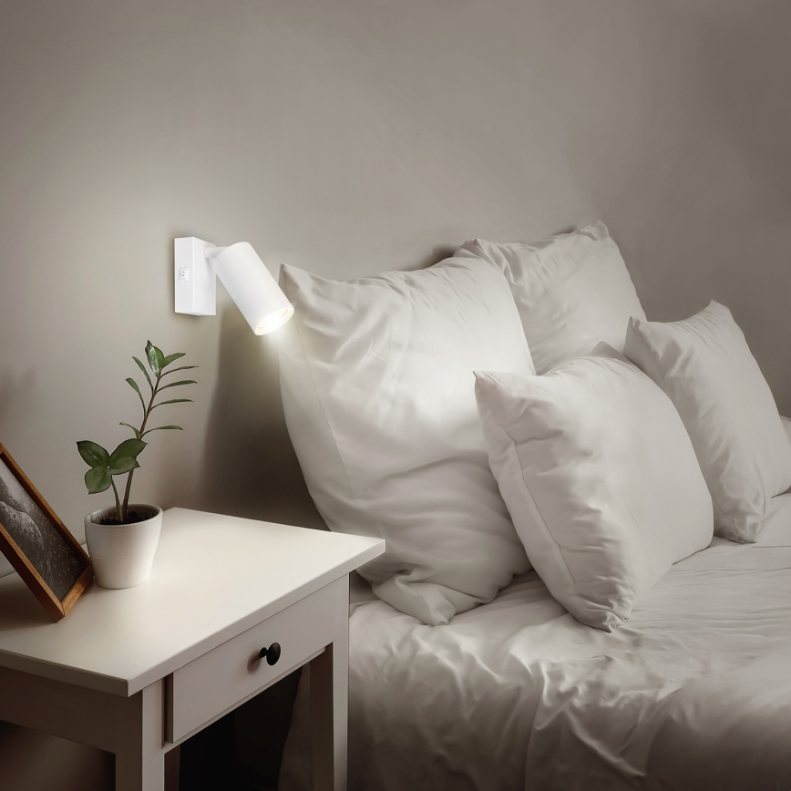 Brilagi - LED RGBW Stmívatelné nástěnné bodové svítidlo SELE 1xGU10/4,8W/230V 3000K bílá + dálkové ovládání