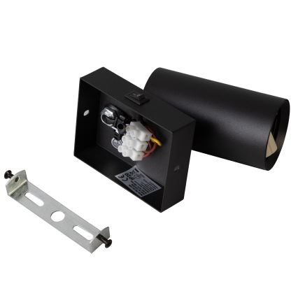Brilagi - LED RGBW Stmívatelné nástěnné bodové svítidlo SELE 1xGU10/4,8W/230V 3000K černá + dálkové ovládání