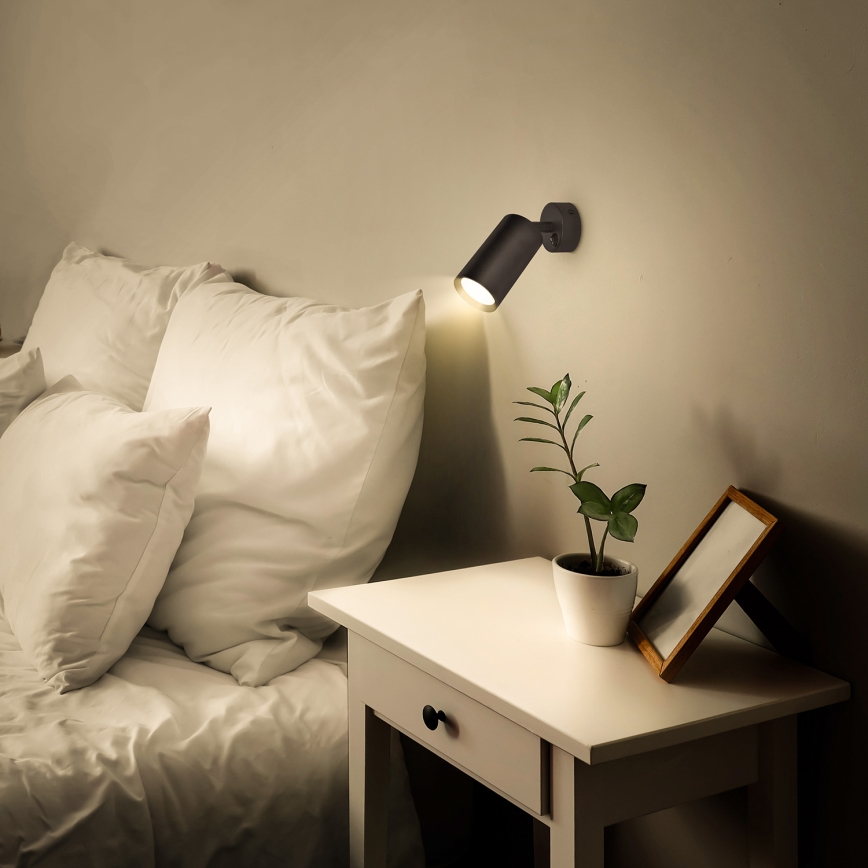 Brilagi - LED Stmívatelné nástěnné bodové svítidlo SELE 1xGU10/6,5W/230V 2700-6500K černá