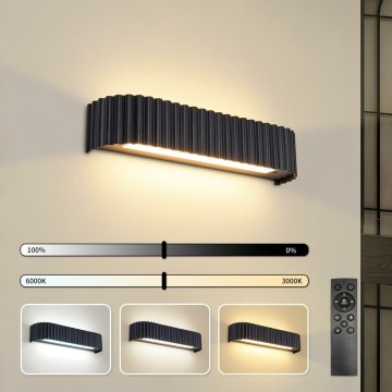 Brilagi - LED Stmívatelné nástěnné svítidlo FALCON MODERN LED/14W/230V 3000-6000K 40 cm černá + dálkové ovládání