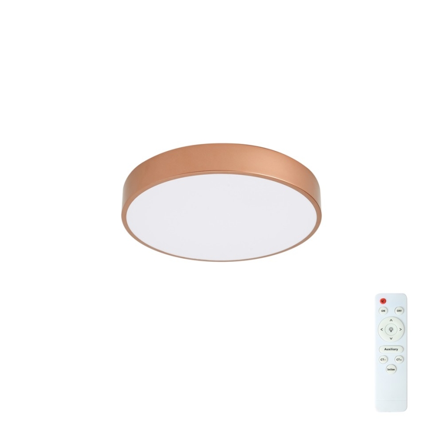 Brilagi - LED Stmívatelné stropní svítidlo POOL LED/48W/230V 3000-6000K pr. 40 cm bronzová + dálkové ovládání