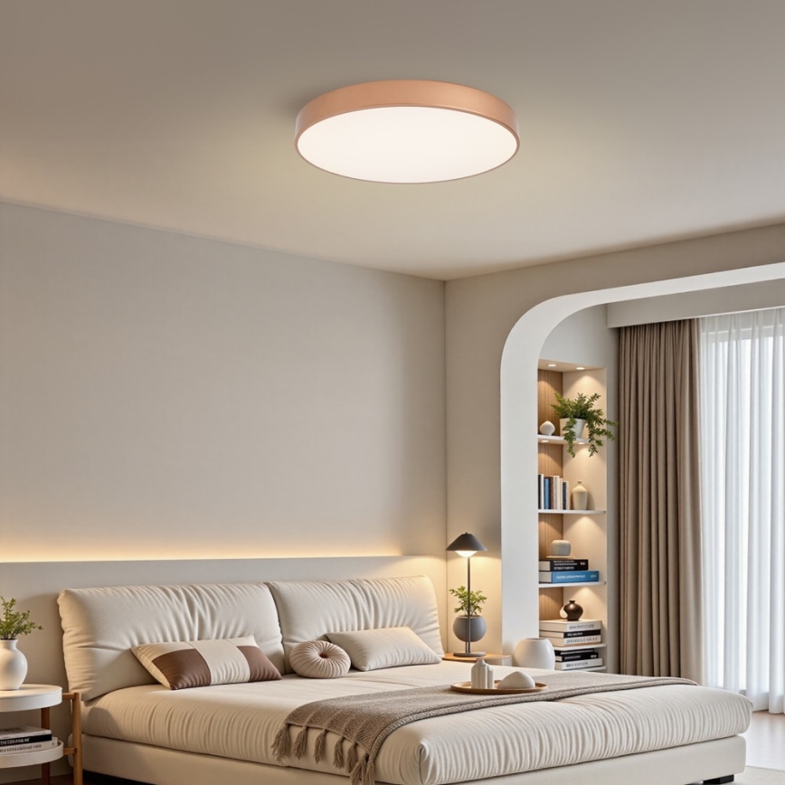 Brilagi - LED Stmívatelné stropní svítidlo POOL LED/60W/230V 3000-6000K pr. 60 cm bronzová + dálkové ovládání