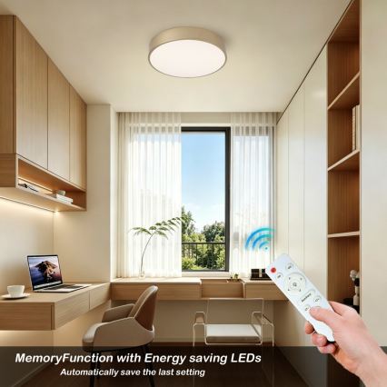 Brilagi - LED Stmívatelné stropní svítidlo POOL LED/36W/230V 3000-6000K pr. 30 cm zlatá + dálkové ovládání